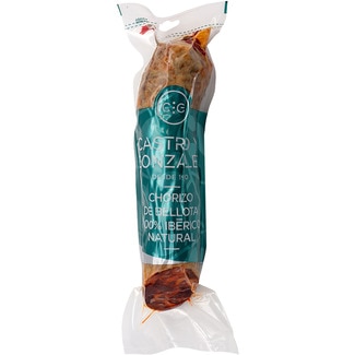 CASTRO Y GONZALEZ chorizo de bellota 100% ibérico peso aproximado pieza 500 g