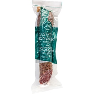 CASTRO Y GONZALEZ salchichón de bellota 100% ibérico peso aproximado pieza 500 g