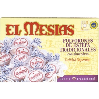 EL MESIAS traditionelle Estepa-Polvorones mit Mandeln beste Qualität g.g.A. Polvorones de Estepa Karton 400 g