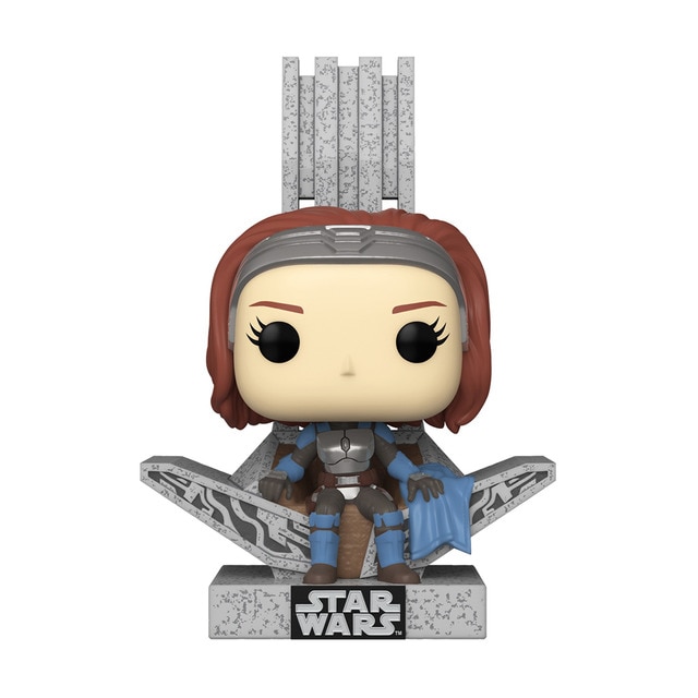Figura Funko Pop Deluxe Bo-Katan con trono The Mandalorian Star Wars.