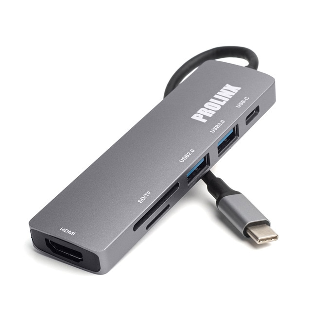 Hub Prolinx 6 en 1 USB-C