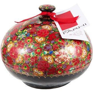 FARHI Large hand-painted chocolate box with assorted chocolates container 520 g