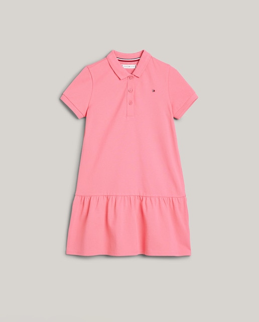 Vestido de bebé niña polo de manga corta con vuelo