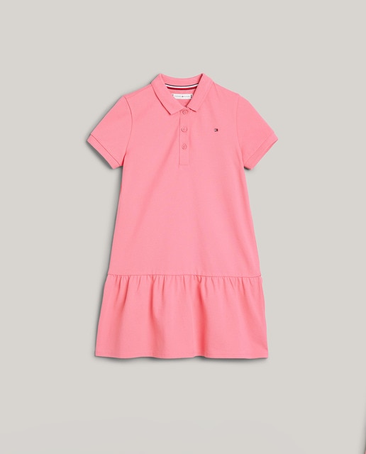 Vestido de niña polo de manga corta con vuelo