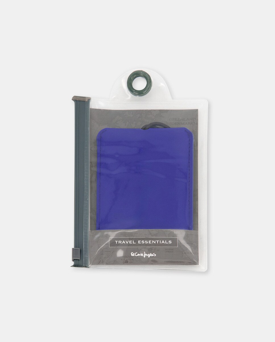 Porta-Cartões Identificador de Bagagem Azul-3