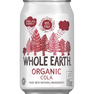 WHOLE EARTH refresco de cola sin azúcar ecológico lata 33 cl