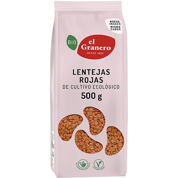 Rote Bio-Linsen Tasche 500 g