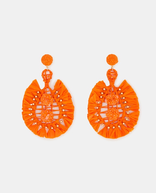 Pendientes de rafía