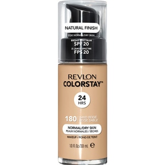 REVLON permanentes Make-up Colorstay SPF-20 Farbton 180 Sand Beige Dosierspender 30 ml Für normale und trockene Haut
