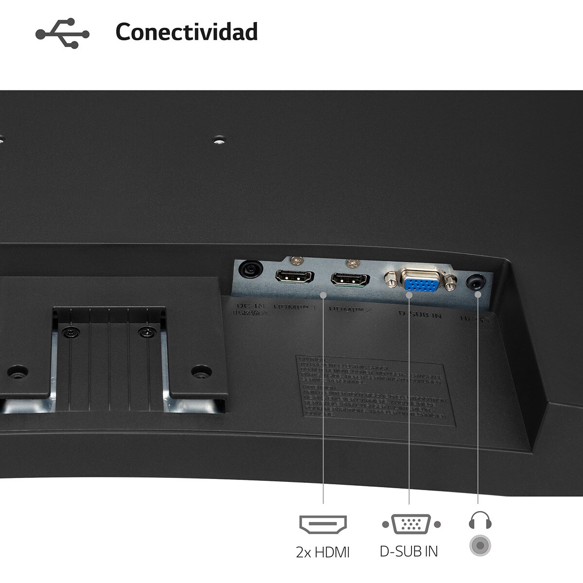 Monitor PC Curvo LG 31,5" (80 cm) 32MR50C-B, 100 Hz, AMD FreeSync Premium Preto-5