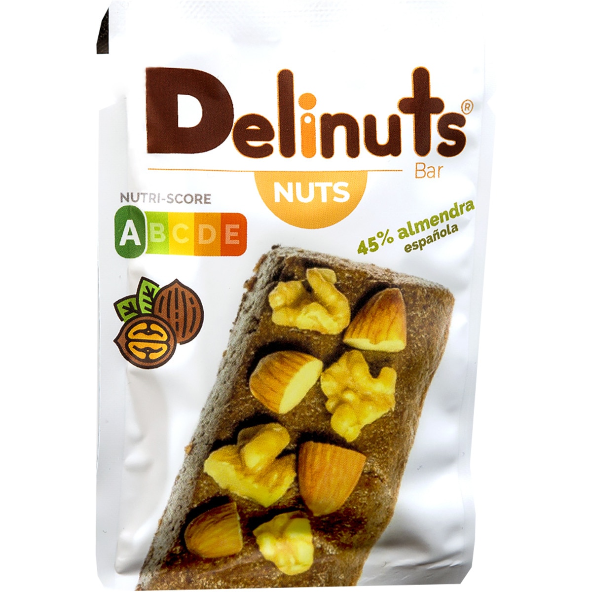 barritas nuts dátil, almendra tostada, cacao y nuez sin gluten