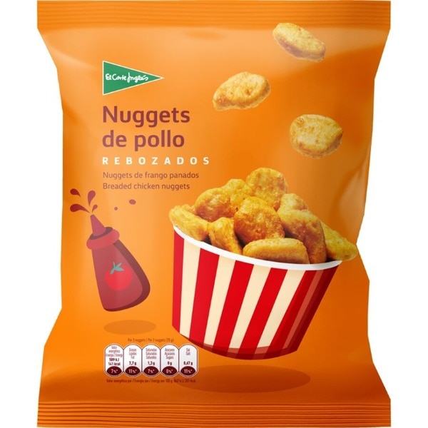 Breaded chicken nuggets bag 450 g