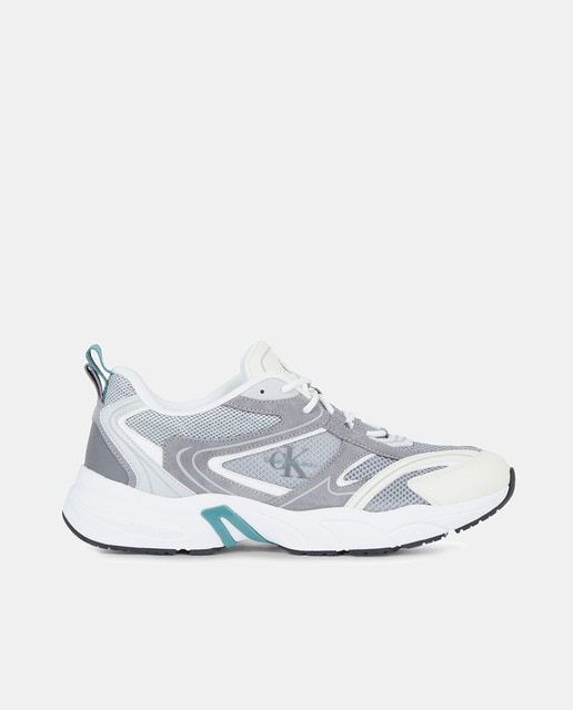 Calvin Klein Jeans - Zapatillas de hombre tipo running bajas en piel.