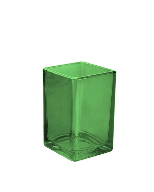 Vaso verde transparente