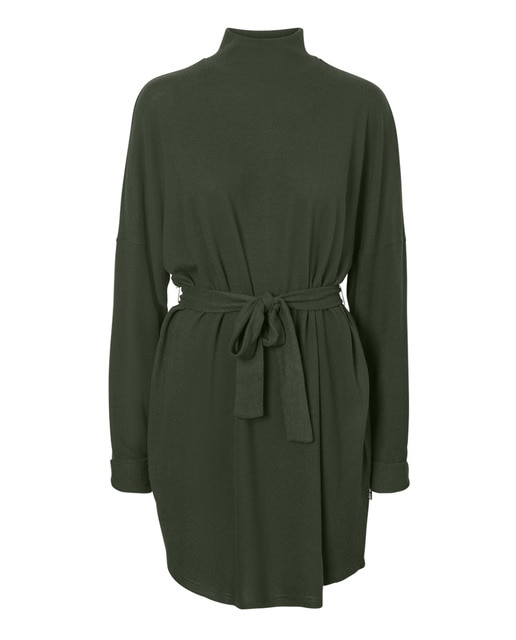 Vestido de punto cuello alto