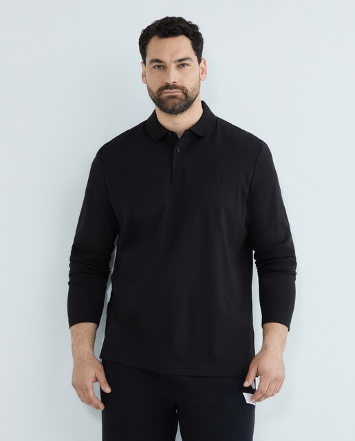 Polo manga larga de hombre tallas grandes