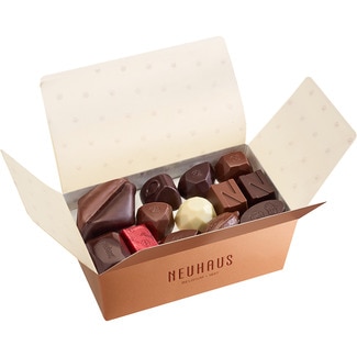 Ballotín bombones surtidos belgas sin alcohol 21 piezas estuche 350 g - Neuhaus