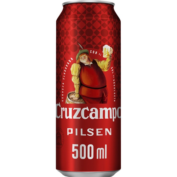 cerveza rubia tipo Pilsen lata 50 cl