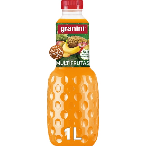 Multifruchtsaftgetränk aus Konzentrat mit Vitaminen ohne Zuckerzusatz Flasche 1 l