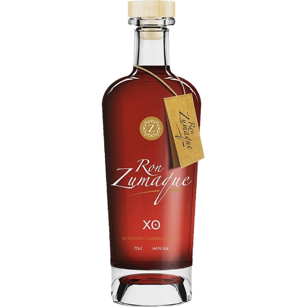 ZUMAQUE XO ron dorado botella 70 cl 