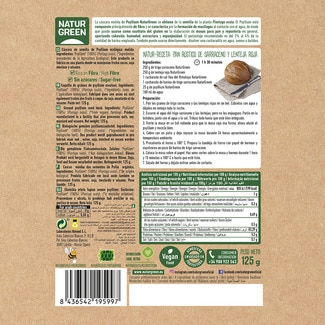 Psyllium plantago ovata ecológico y sin gluten envase 100 g - Naturgreen