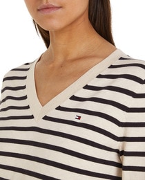 Pull femme en coton col en V Mode femme El Corte Ingl s