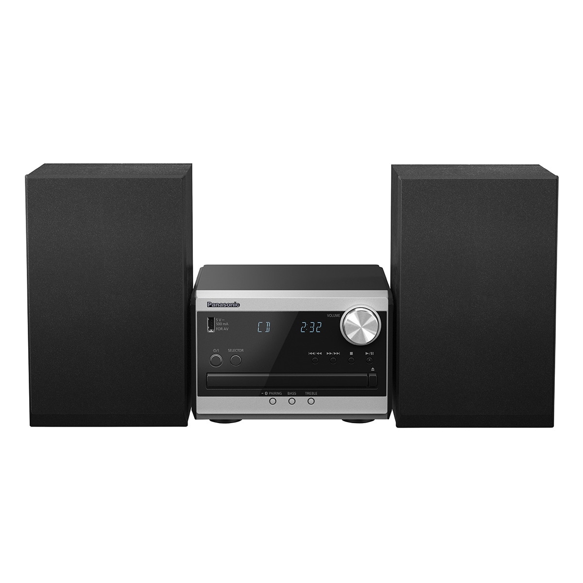 Panasonic - Microcadena Panasonic SC-PM270, 20W, con CD, radio FM, Bluetooth y USB.