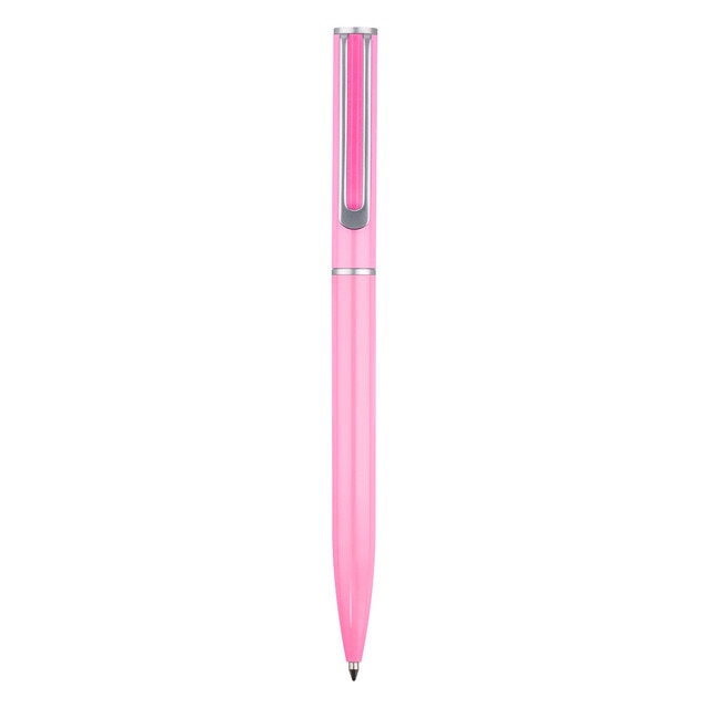 Juego de bolígrafo y roller en caja de diseño Endless Summer Belius rosa y plateado.