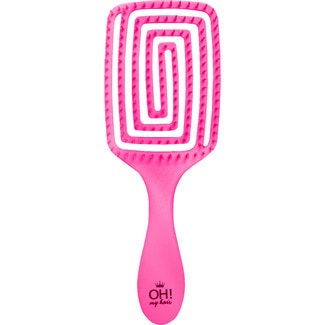 OH! MY HAIR removable pink anti-drying hair brush blister 1 each