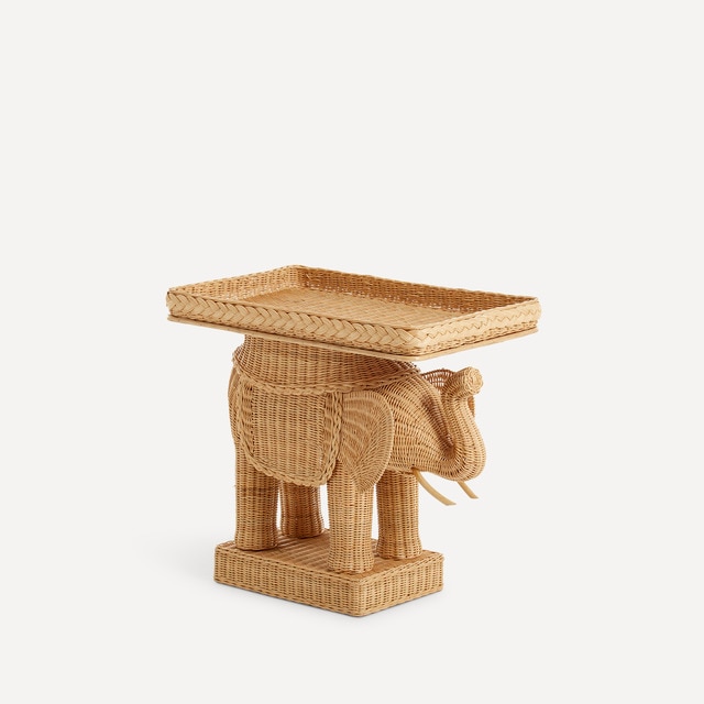 Mesa auxiliar de jardín de fibra natural Kampala El Corte Inglés