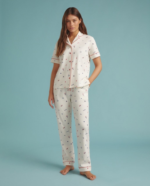 Pyjama femme manches courtes hot sale