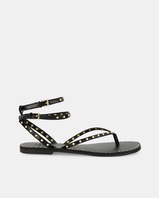 Sandalias de tiras finas con tachas