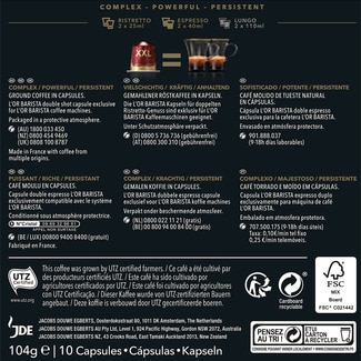Café Barista intensidad 13 estuche 20 cápsulas - L'or Espresso