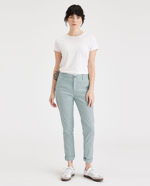 Pantalon chino shop femme slim