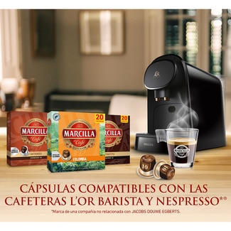 Café Espresso Intenso intensidad 10 estuche 20 cápsulas compatibles con máquinas Nespresso - Marcilla