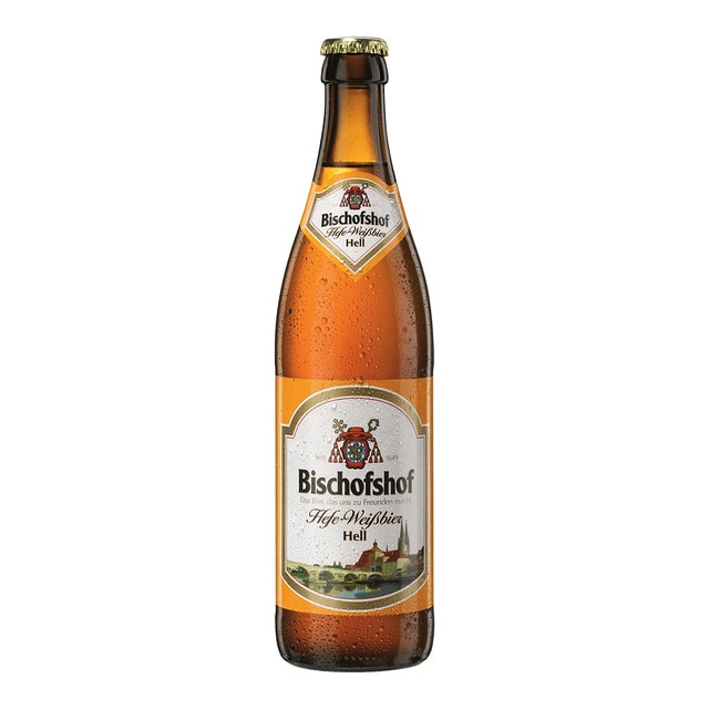 Cerveza rubia artesana de trigo Hefeweibbier Hell Bischofshof