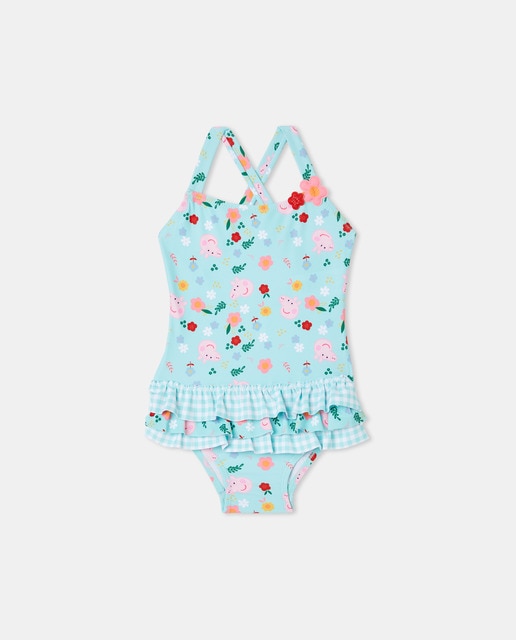 Maillot de bain fille volant et imprim Peppa Pig Mode enfant