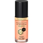 Facefinity All Day Flawless 3 In 1 liquid foundation SPF-20 shade N77 Soft Honey doser 30 ml