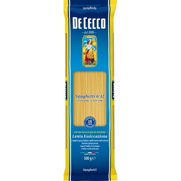 Massa Spaghetti embalagem 500 g