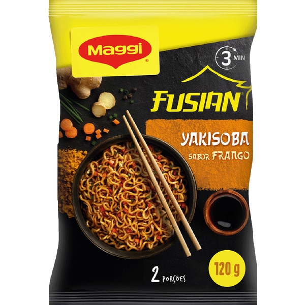 Noodes Yakisoba com Sabor a Frango embalagem 120 g