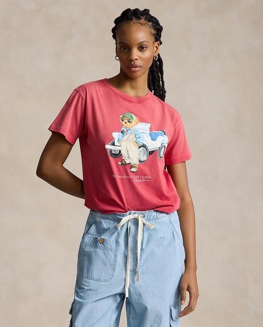 Camiseta de mujer de algodon con Polo Bear Polo Ralph Lauren El Corte Ingles