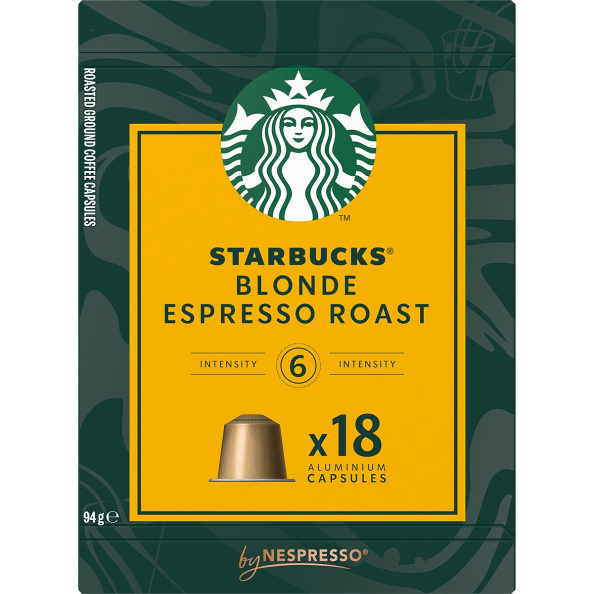 Café espresso intensidad 6 Blonde estuche 18 cápsulas compatibles con máquinas Nespresso - Starbucks