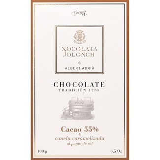 JOLONCH Tradition 1770 55% cocoa chocolate with salted caramelised cinnamon tablet 100 g