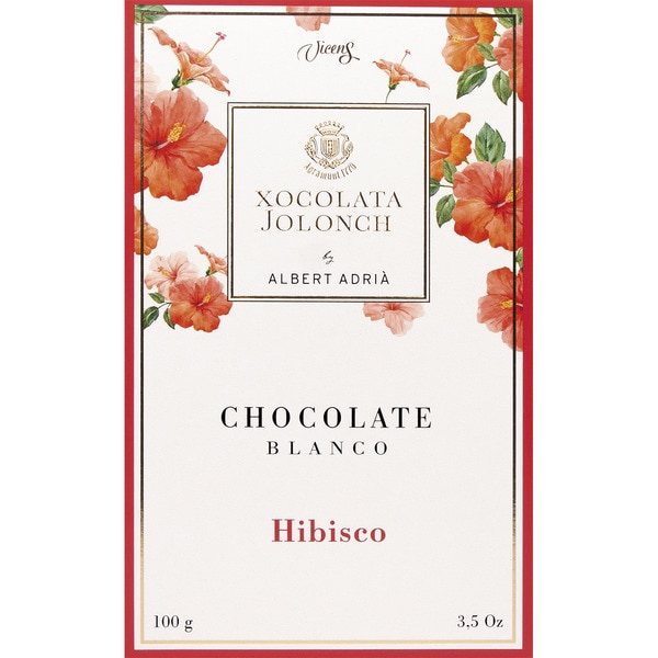 chocolate blanco con hibisco tableta 100 g