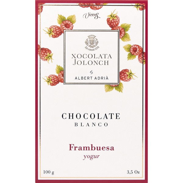 Weiße Schokolade mit Himbeeren und Joghurt Tafel 100 g