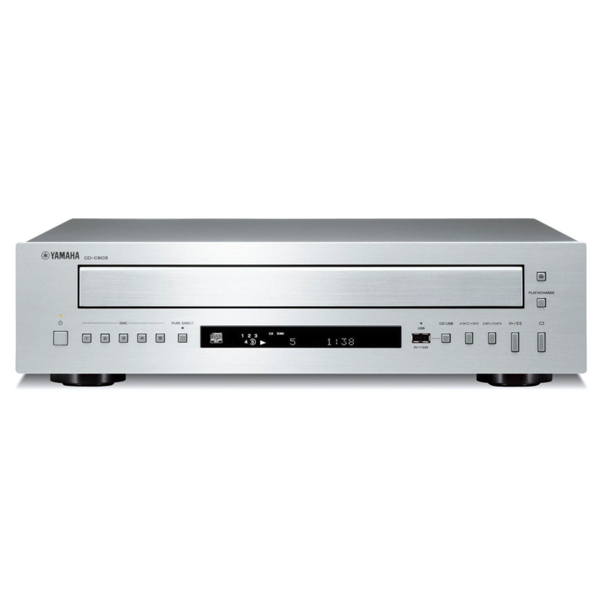 Yamaha - Lector CD múltiple Yamaha CD-C603 Plata.