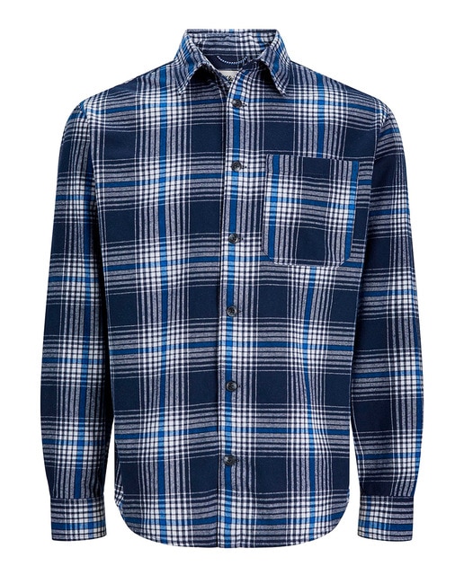 Sobre camisa a cuadros de hombre