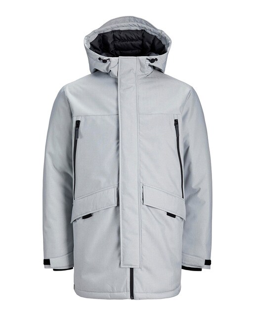 Parka con capucha de hombre