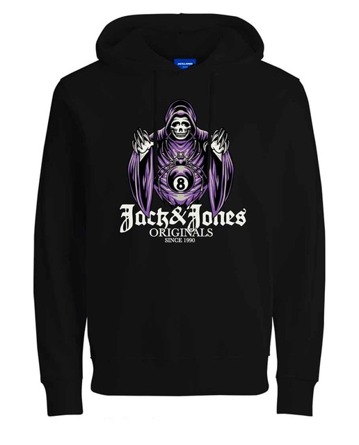 Sudadera de calavera con capucha de hombre