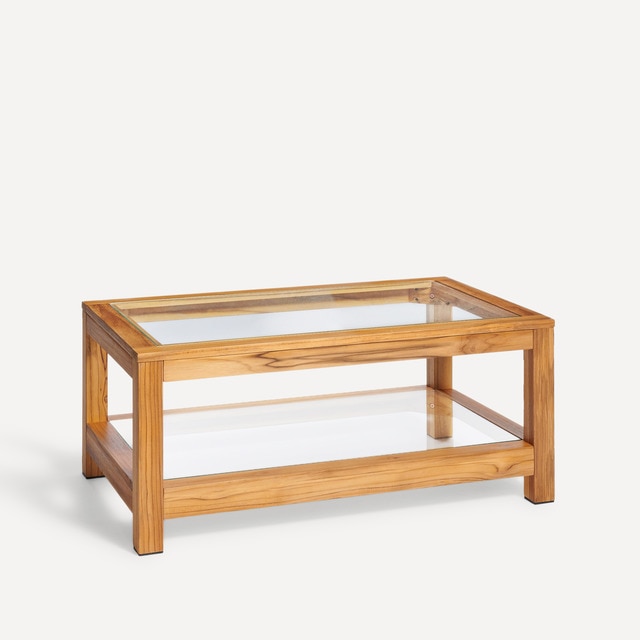 Mesa de centro de jardín de madera de teca Calabria El Corte Inglés